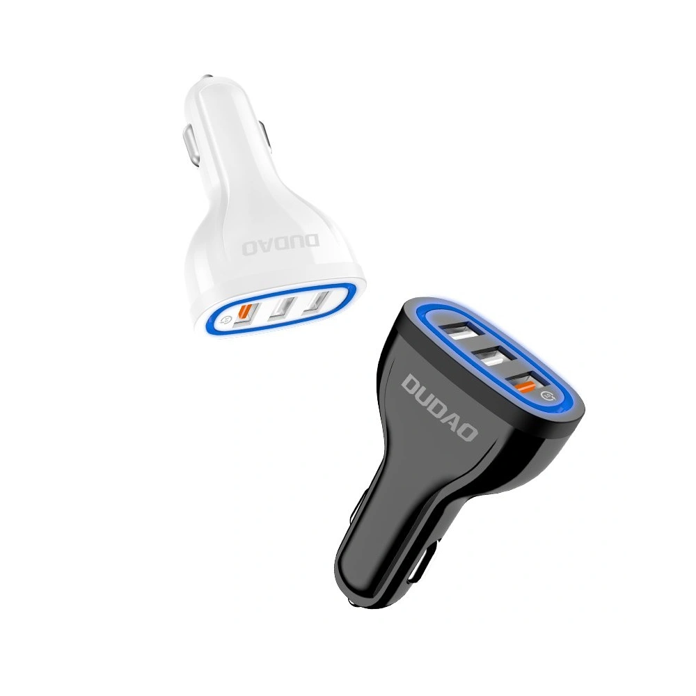 Hurtownia GSM - Autonabíječka Dudao Quick Charge 3.0 2.4A 18W 3xUSB bílá (R7S) - DDA26 - {ean13} - Hurt
