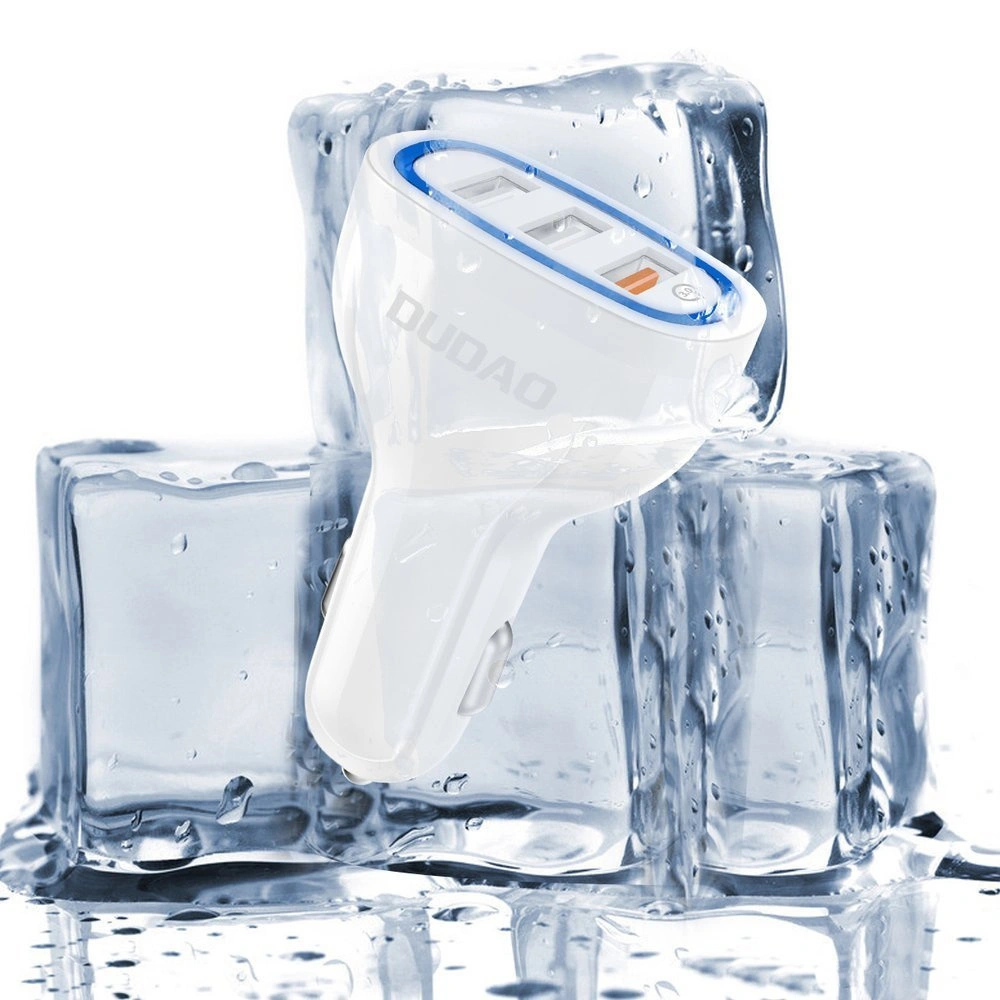 Hurtownia GSM - Autós töltő Dudao Quick Charge 3.0 2.4A 18W 3xUSB fehér (R7S) - DDA26 - {ean13} - Hurt