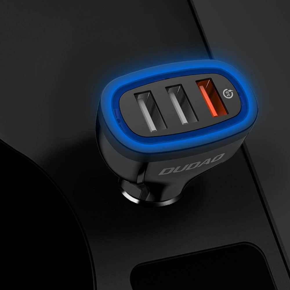 Hurtownia GSM - Autonabíječka Dudao Quick Charge 3.0 2.4A 18W 3xUSB bílá (R7S) - DDA26 - {ean13} - Hurt