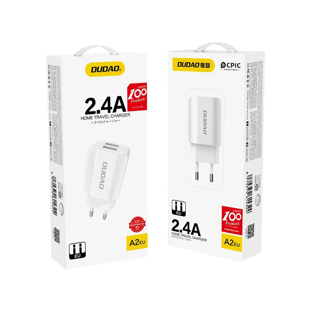 Hurtownia GSM - Netzteil Dudao 2x USB 5V/2.4A weiß (A2EU white) - DDA27 - {ean13} - Hurt