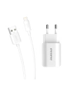 Hurtownia GSM - Încărcător de rețea Dudao 2x USB 5V/2.4A + cablu Lightning alb (A2EU) - DDA28 - {ean13} - Hurt