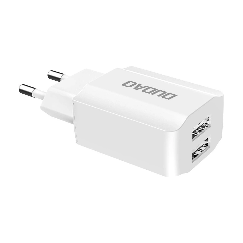 Hurtownia GSM - Încărcător de rețea Dudao 2x USB 5V/2.4A + cablu Lightning alb (A2EU) - DDA28 - {ean13} - Hurt