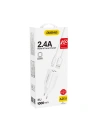 Hurtownia GSM - Încărcător de rețea Dudao 2x USB 5V/2.4A + cablu Lightning alb (A2EU) - DDA28 - {ean13} - Hurt