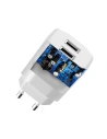 Wholesale Dudao EU wall charger 2x USB 5V / 2.4A + micro USB cable white (A2EU + Micro white) - DDA30 - {ean13} - Hurt