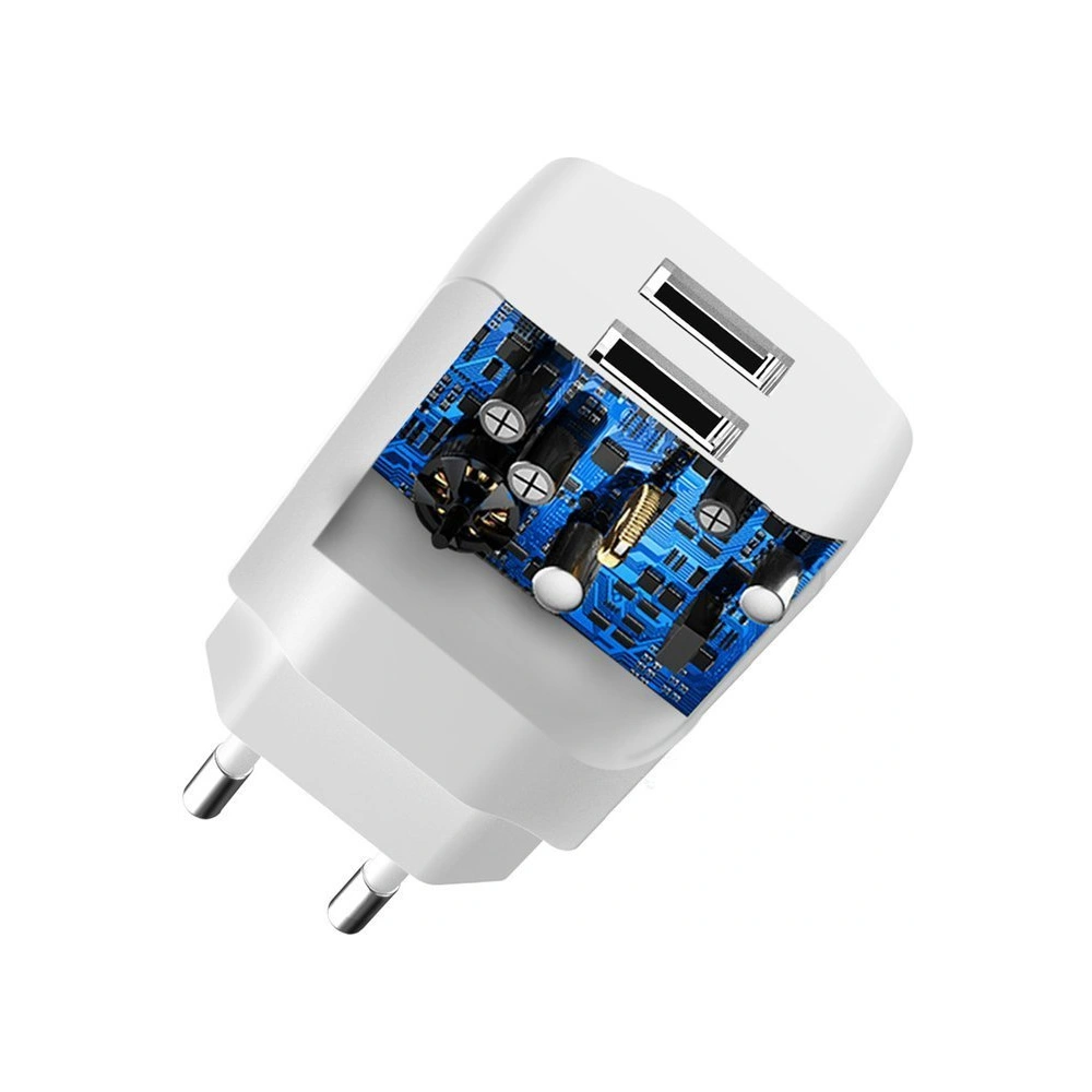Hurtownia GSM - Nabíječka Dudao 2x USB 5V/2.4A + bílý microUSB kabel (A2EU) - DDA30 - {ean13} - Hurt