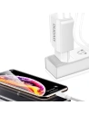 Wholesale Dudao EU wall charger 2x USB 5V / 2.4A + micro USB cable white (A2EU + Micro white) - DDA30 - {ean13} - Hurt