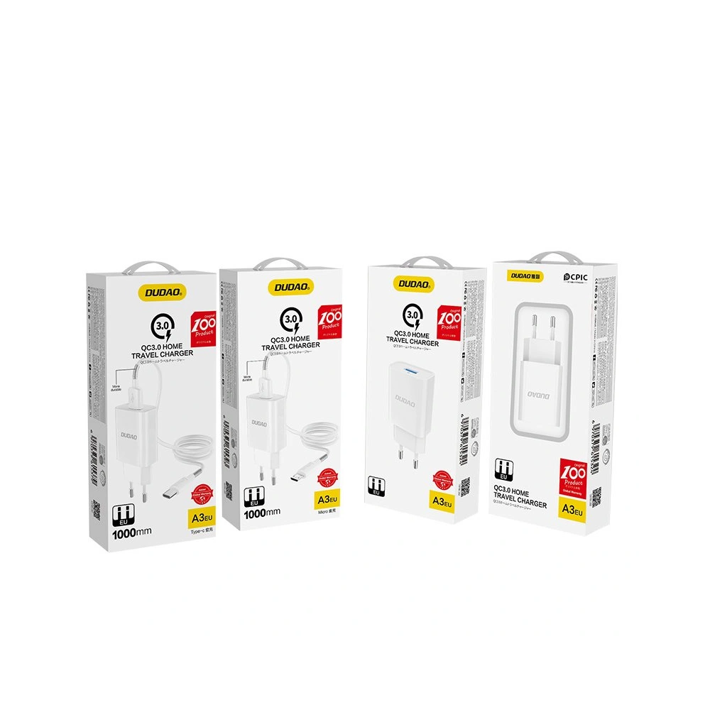 Hurtownia GSM - Napájecí adaptér Dudao USB 5V/2.4A QC3.0 Quick Charge 3.0 bílý (A3EU white) - DDA31 - {ean13} - Hurt