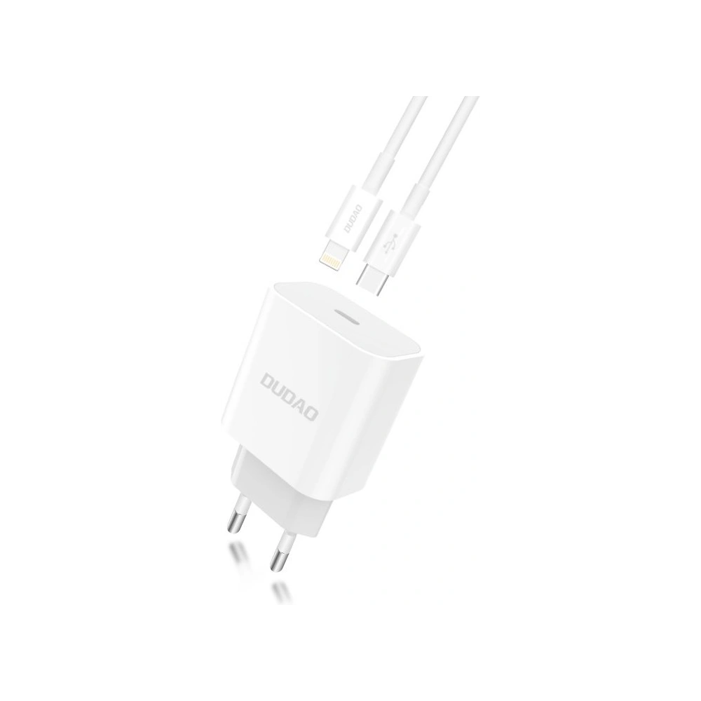 Hurtownia GSM - Netzteil Dudao USB-C Power Delivery 18W + USB-C/Lightning Kabel 1m weiß (A8EU) - DDA34 - {ean13} - Hurt