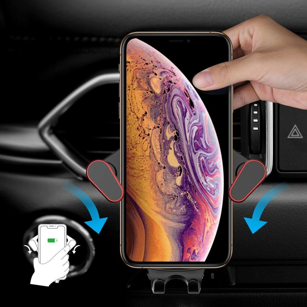 Wholesale Dudao gravity car mount air vent black (F5S black) - DDA35 - {ean13} - Hurt