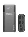 Dudao powerbank 4x USB 30000mAh with LCD 3A display black (K8Max black)