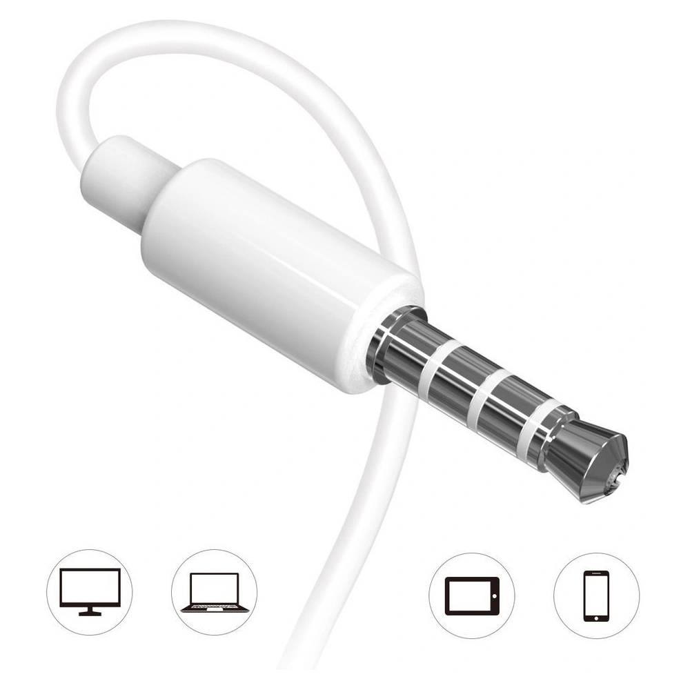 Wholesale Dudao in-ear wired mini jack 3.5mm earphone headset white (X10S white) - DDA37 - {ean13} - Hurt