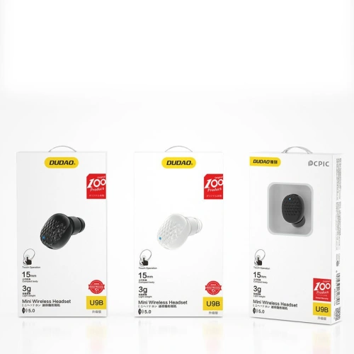 Słuchawka bezprzewodowa Dudao Bluetooth 5.0 czarny (U9B)