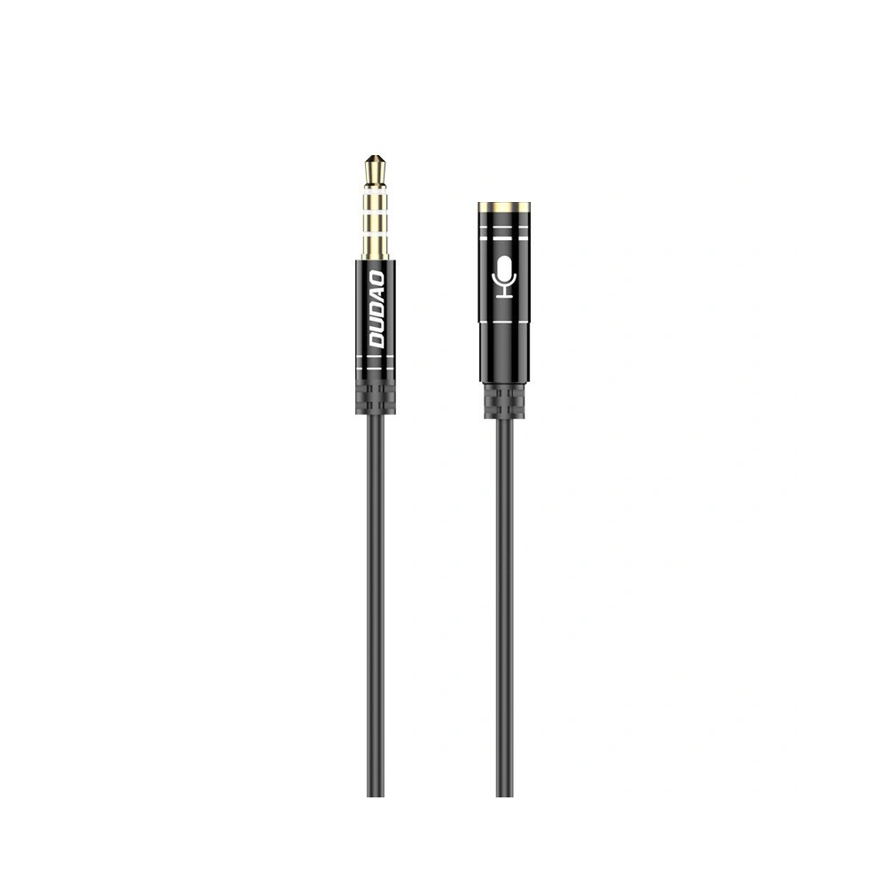 Hurtownia GSM - Kabel audio prodlužovač Dudao AUX pro sluchátka s mikrofonem 3,5 mm mini jack černý - DDA40 - {ean13} - Hurt