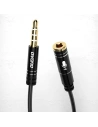 Hurtownia GSM - Kabel audio prodlužovač Dudao AUX pro sluchátka s mikrofonem 3,5 mm mini jack černý - DDA40 - {ean13} - Hurt