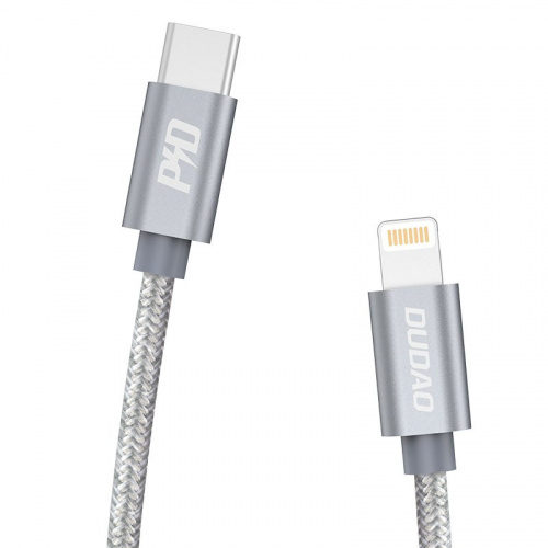 Dudao Distributor - 6970379617151 - DDA41 - Dudao cable USB Type C cable - Lightning Power Delivery 45W 1m gray (L5Pro gray) - B2B homescreen