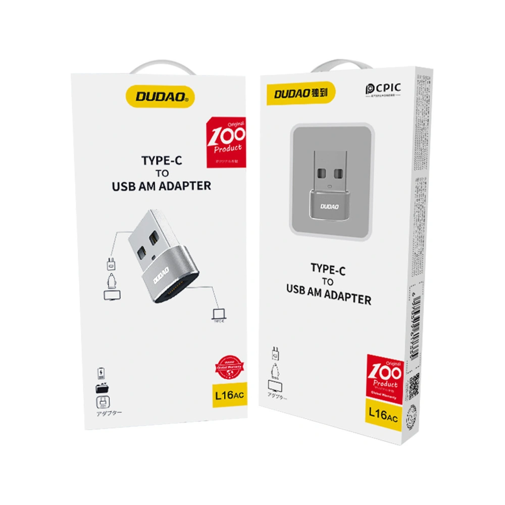 Hurtownia GSM - Adaptér Dudao USB-C/USB černý (L16AC) - DDA44 - {ean13} - Hurt