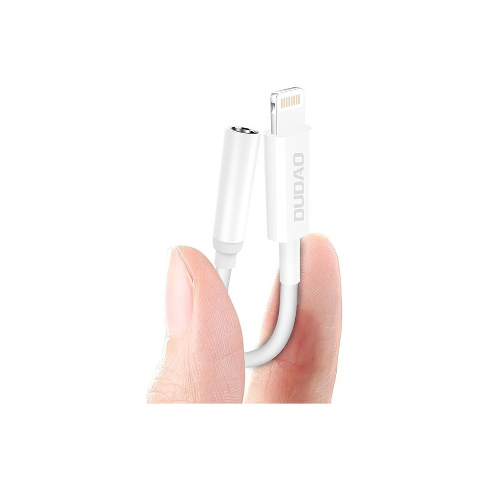 Hurtownia GSM - Adaptér audio Dudao Lightning/mini jack 3,5mm bílý (L16i) - DDA45 - {ean13} - Hurt