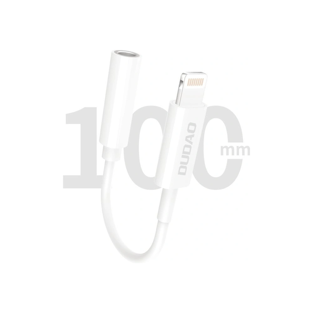 Hurtownia GSM - Adaptér audio Dudao Lightning/mini jack 3,5mm bílý (L16i) - DDA45 - {ean13} - Hurt