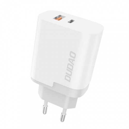 Dudao Distributor - 6970379617298 - DDA46 - Dudao USB / USB wall charger Type C Power Delivery Quick Charge 3.0 3A 22.5W white (A6xsEU white) - B2B homescreen