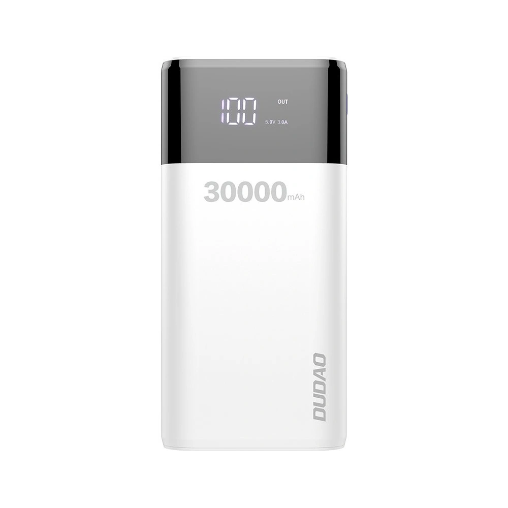 Wholesale Dudao powerbank 4x USB 30000mAh with LCD 3A display white (K8Max white) - DDA48 - {ean13} - Hurt
