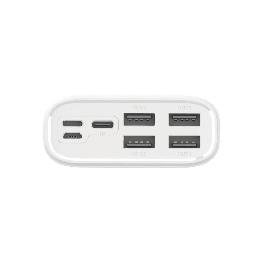 Hurtownia GSM - Powerbank Dudao 4xUSB 30000mAh ecran LCD 3A alb (K8Max alb) - DDA48 - {ean13} - Hurt