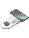 Încărcător wireless Dudao 3w1 Qi pentru telefon/căști AirPods/Apple Watch 38mm alb (A11)