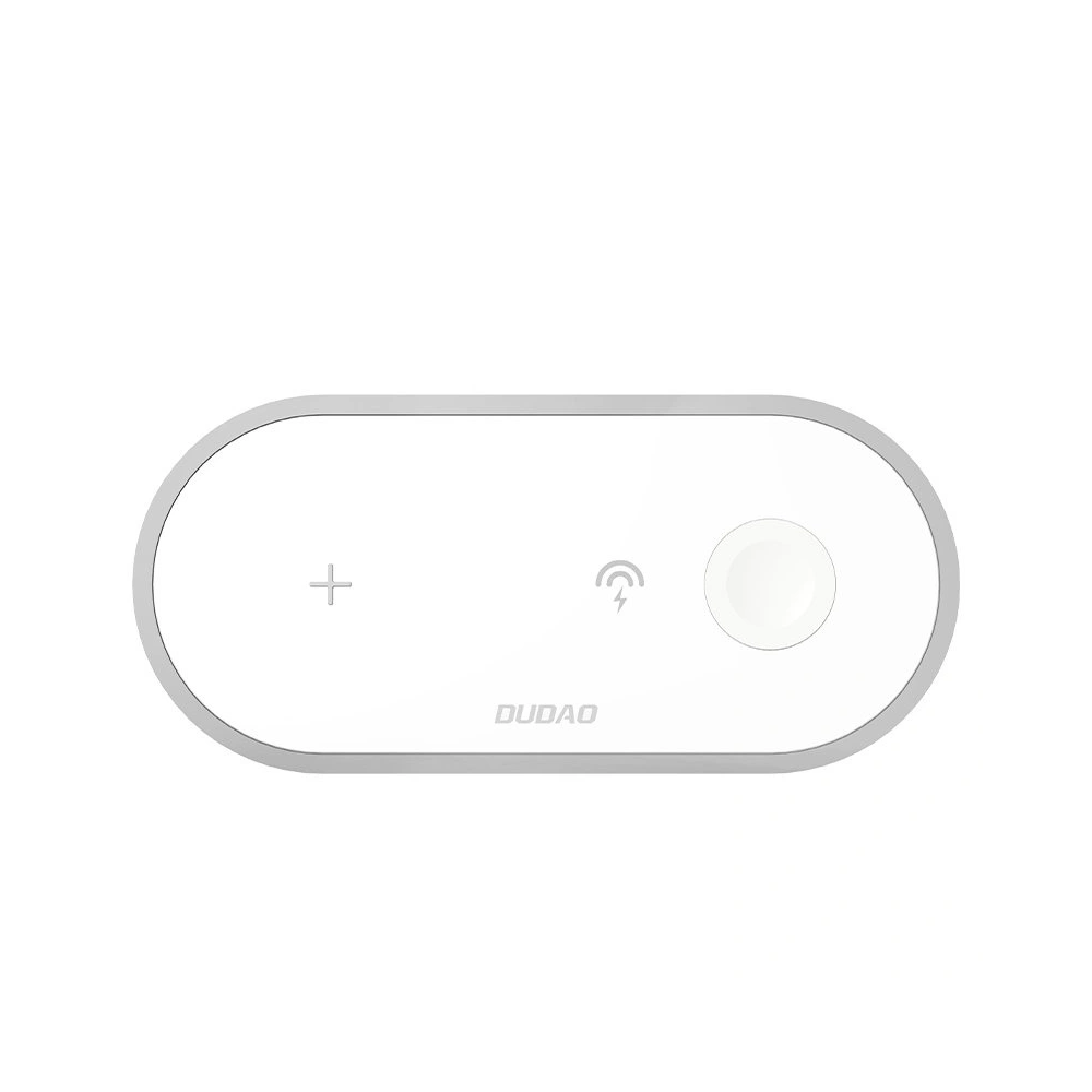 Hurtownia GSM - Vezeték nélküli töltő Dudao 3w1 Qi telefonhoz/fülhallgatóhoz AirPods/Apple Watch 38mm fehér (A11) - DDA49 - {ean13} - Hurt
