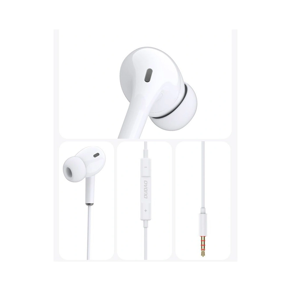 Hurtownia GSM - Sluchátka Dudao s ovladačem a mikrofonem 3,5mm mini jack bílá (X14 white) - DDA53 - {ean13} - Hurt
