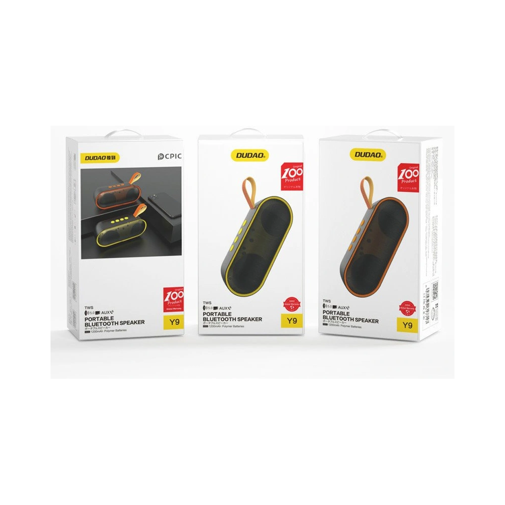 Wholesale Dudao Portable Wireless Bluetooth Speaker Yellow (Y9 yellow) - DDA54 - {ean13} - Hurt
