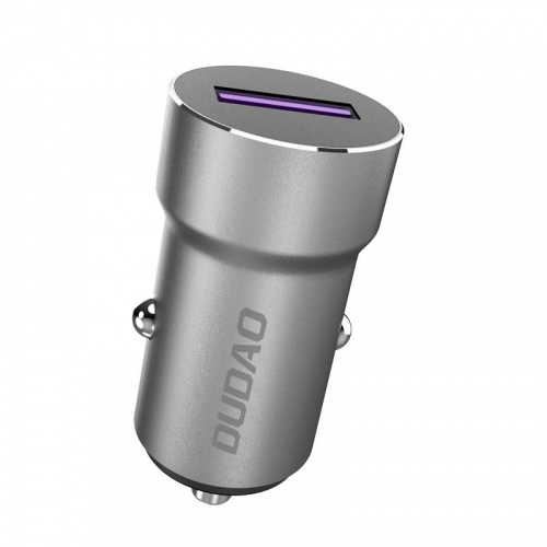Dudao Distributor - 6970379615423 - DDA55 - Dudao Fast USB Cigarette Lighter Car Charger 5 A 22.5 W Quick Charge 3.0 VOOC Gray (R4Pro Upgrade gray) - B2B homescreen