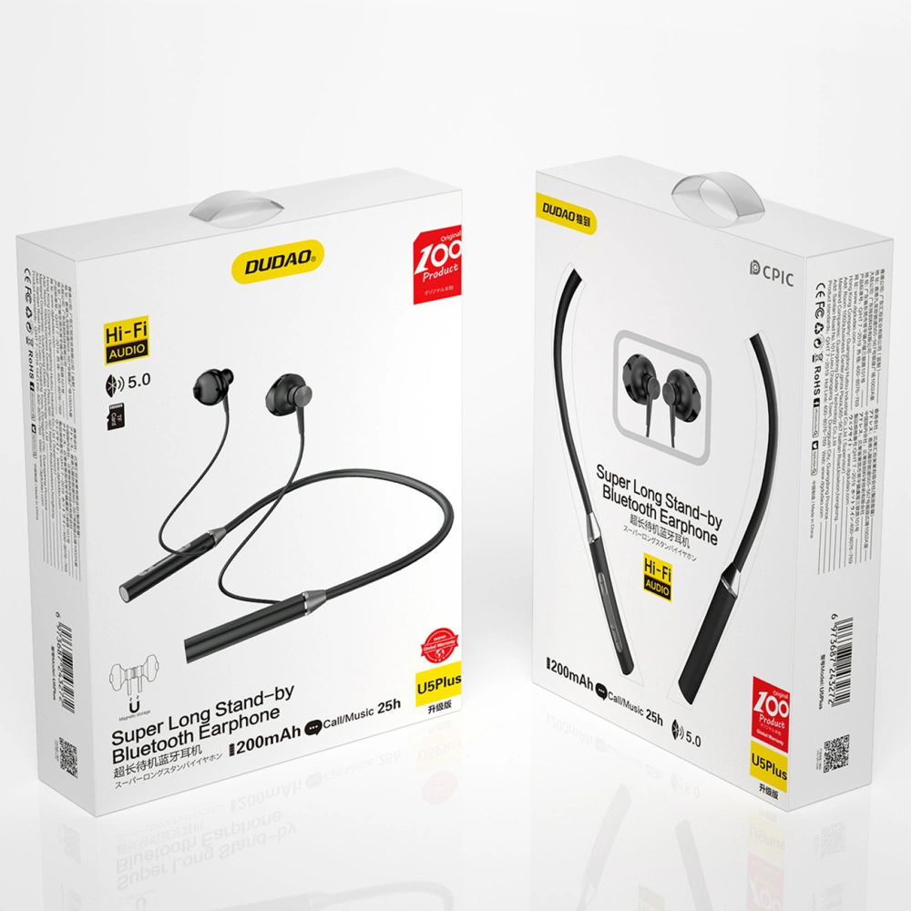 Hurtownia GSM - Kabellose Kopfhörer Dudao Bluetooth schwarz (U5 Plus) - DDA58 - {ean13} - Hurt