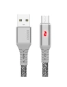Dudao cable USB - micro USB cable 1 m 3 A with LED gray (L7xM Micro)