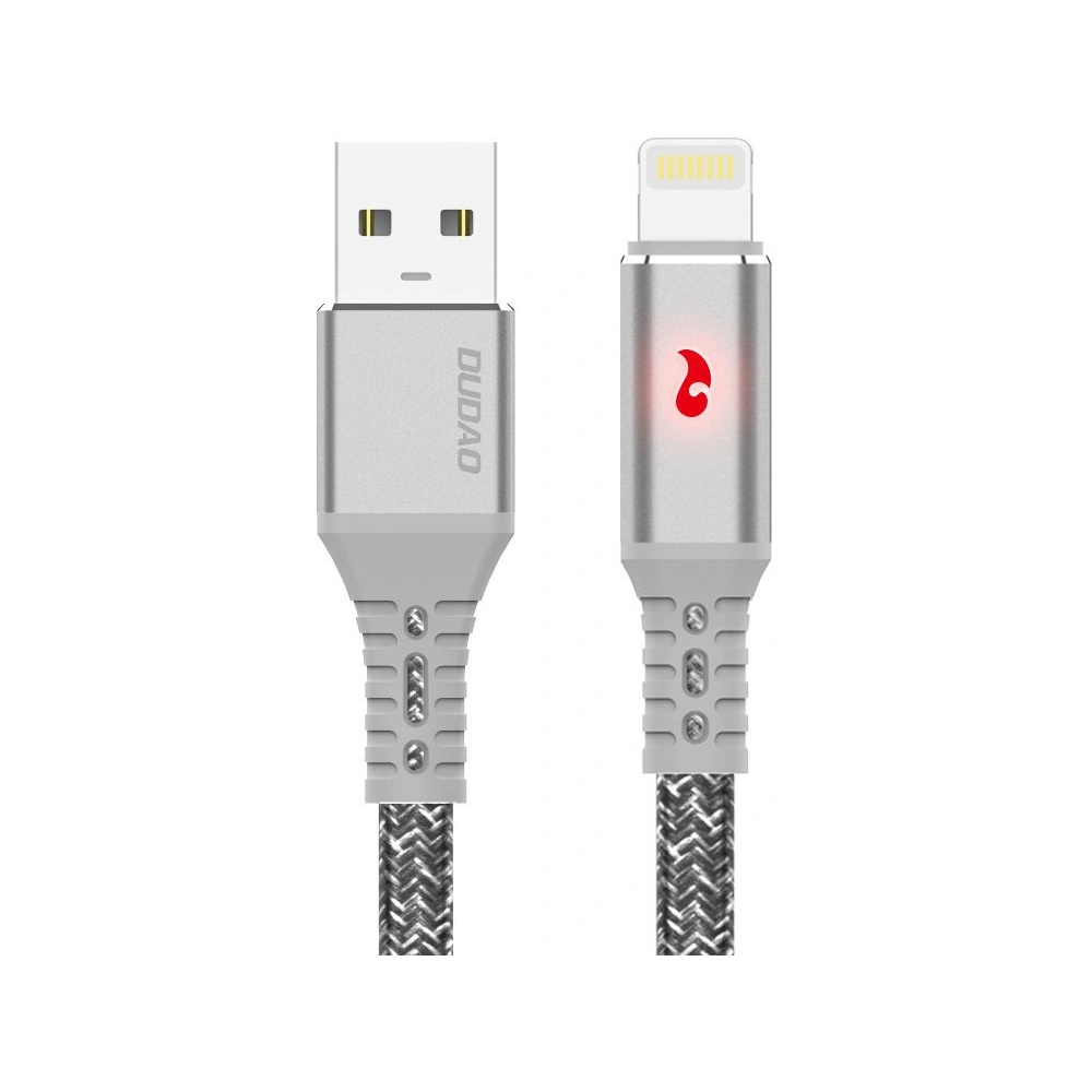 Hurtownia GSM - Kabel Dudao USB - Lightning 1m 3A LED šedý (L7xL) - DDA60 - {ean13} - Hurt
