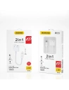 Wholesale Dudao adapter plug headphone splitter USB Type C - USB Type C / 3.5 mm mini jack white (L13T white) - DDA61 - {ean13} - Hurt