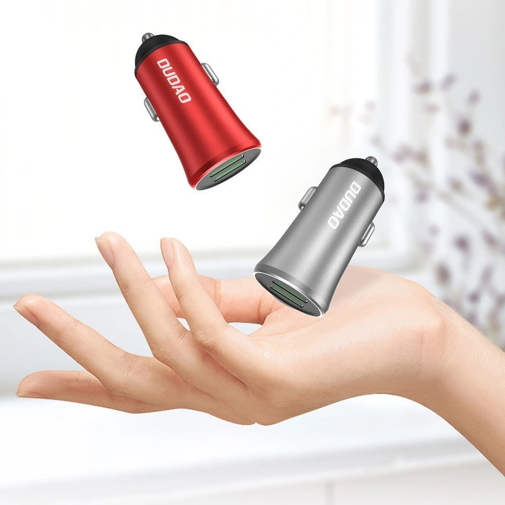 Hurtownia GSM - Nabíječka do auta Dudao 3,4A 2xUSB červená (R6S) - DDA62 - {ean13} - Hurt