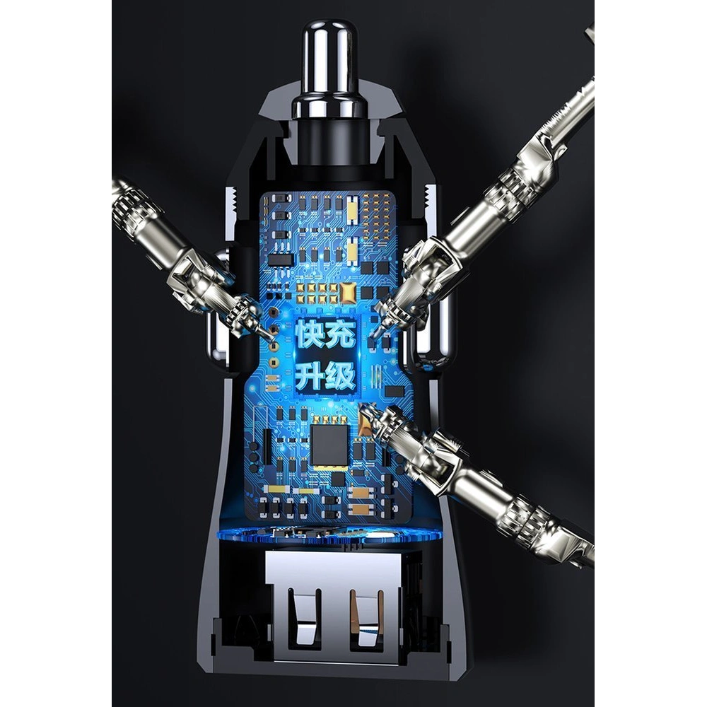 Hurtownia GSM - Nabíječka do auta Dudao 3,4A 2xUSB červená (R6S) - DDA62 - {ean13} - Hurt