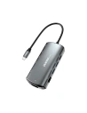 Hub Dudao 11in1 USB-C - USB-C PD 60 W/HDMI/3,5 mm mini jack/USB 2.0/card reader/VGA/RJ45/3x USB 3.2 Gen 1 gray (A15Pro)
