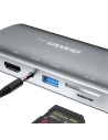 Wholesale Hub Dudao 11in1 USB-C - USB-C PD 60 W/HDMI/3,5 mm mini jack/USB 2.0/card reader/VGA/RJ45/3x USB 3.2 Gen 1 gray (A15Pro) - DDA66 - {ean13} - Hurt