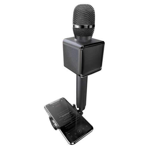 Hurtownia Dudao - 6970379618288 - DDA67 - Bezprzewodowy mikrofon do karaoke Dudao Bluetooth głośnik uchwyt na telefon czarny (Y16) - B2B homescreen