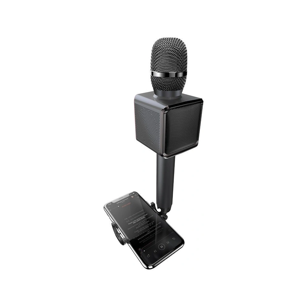 Hurtownia GSM - Bezdrátový mikrofon na karaoke Dudao Bluetooth reproduktor držák na telefon černý (Y16) - DDA67 - {ean13} - Hurt