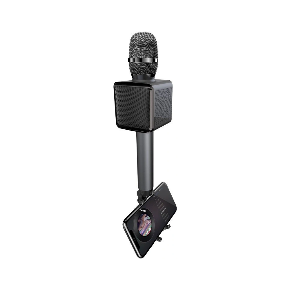 Hurtownia GSM - Bezdrátový mikrofon na karaoke Dudao Bluetooth reproduktor držák na telefon černý (Y16) - DDA67 - {ean13} - Hurt