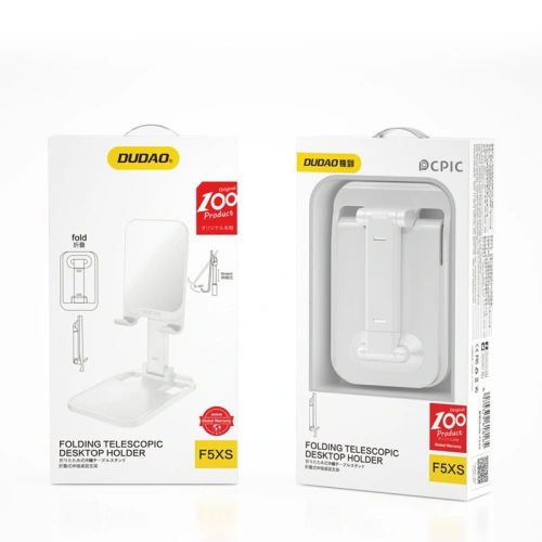 Uchwyt biurkowy Dudao na telefon biały (F5XS)