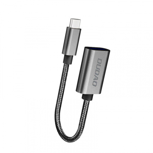 Dudao Distributor - 6970379618370 - DDA71 - Dudao adapter cable OTG USB 2.0 to USB Type C gray (L15T) - B2B homescreen