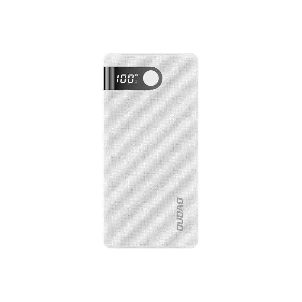 Wholesale Dudao powerbank 20000 mAh 2x USB / USB Type C / micro USB 2 A with LED screen white (K9Pro-05) - DDA75 - {ean13} - Hurt