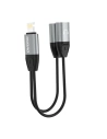 Hurtownia GSM - Adaptér audio Dudao Lightning - 2x Lightning šedý (L17i) - DDA78 - {ean13} - Hurt