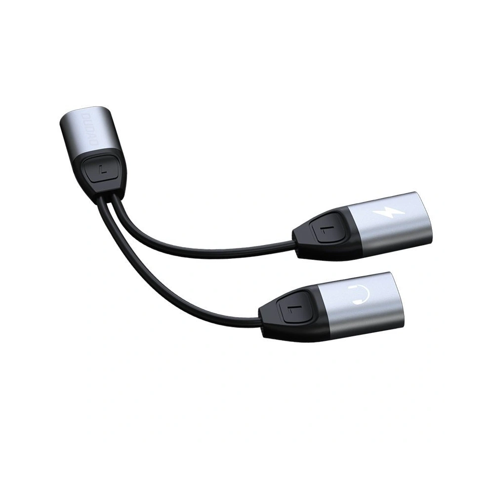 Hurtownia GSM - Adaptér audio Dudao Lightning - 2x Lightning šedý (L17i) - DDA78 - {ean13} - Hurt