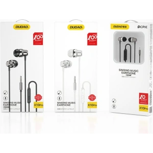 Wholesale Dudao in-ear headphones headset with remote control and microphone 3.5 mm mini jack white (X10 Pro white) - DDA82 - {ean13} - Hurt