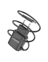 Hurtownia GSM - Síťová nabíječka Dudao 2xUSB s vestavěným kabelem microUSB 12W černá (A2ProM) - DDA85 - {ean13} - Hurt