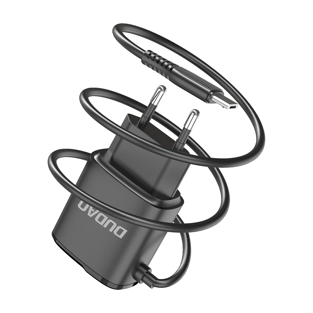 Hurtownia GSM - Netzteil Dudao 2xUSB mit integriertem microUSB-Kabel 12W schwarz (A2ProM) - DDA85 - {ean13} - Hurt