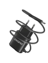 Hurtownia GSM - Síťová nabíječka Dudao 2x USB s vestavěným kabelem USB-C 12 W černá (A2ProT) - DDA86 - {ean13} - Hurt
